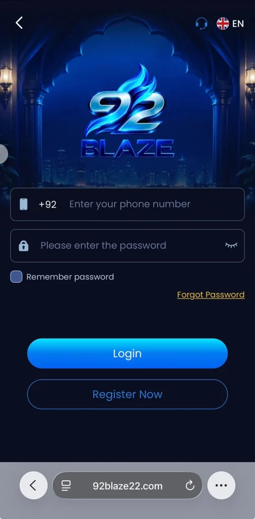 92 Blaze Game Login